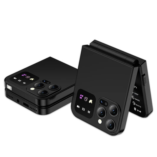 SERVO A50 Pro Klapptelefon – Dual-SIM, automatische Anrufaufzeichnung, Taschenlampe, Typ-C-Aufladung