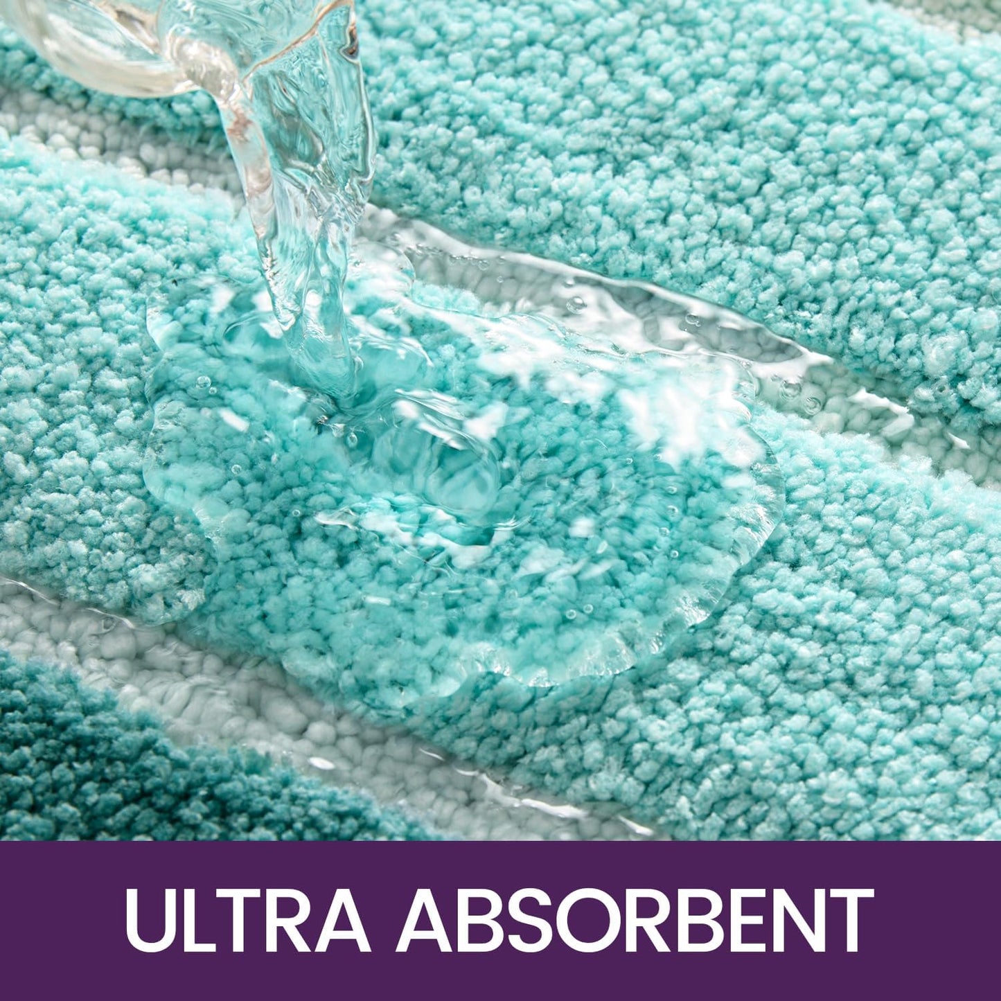 Bath Mat 50 x 80 cm Non-Slip Bathroom Mat Super Absorbent Water, Machine-Washable, Microfiber Absorbent Bathroom Floor Mat
