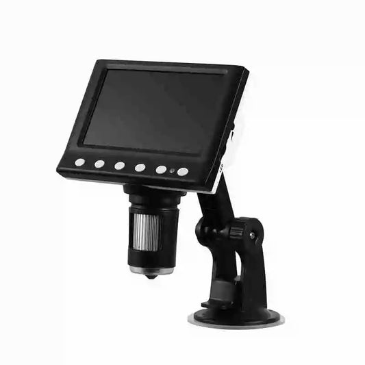 RIEVBCAU DM7 4,3" Digitalmikroskop – 1000-fache Vergrößerung, 1080P-Videomikroskop mit 8 LEDs für Münzen, Löten und mehr