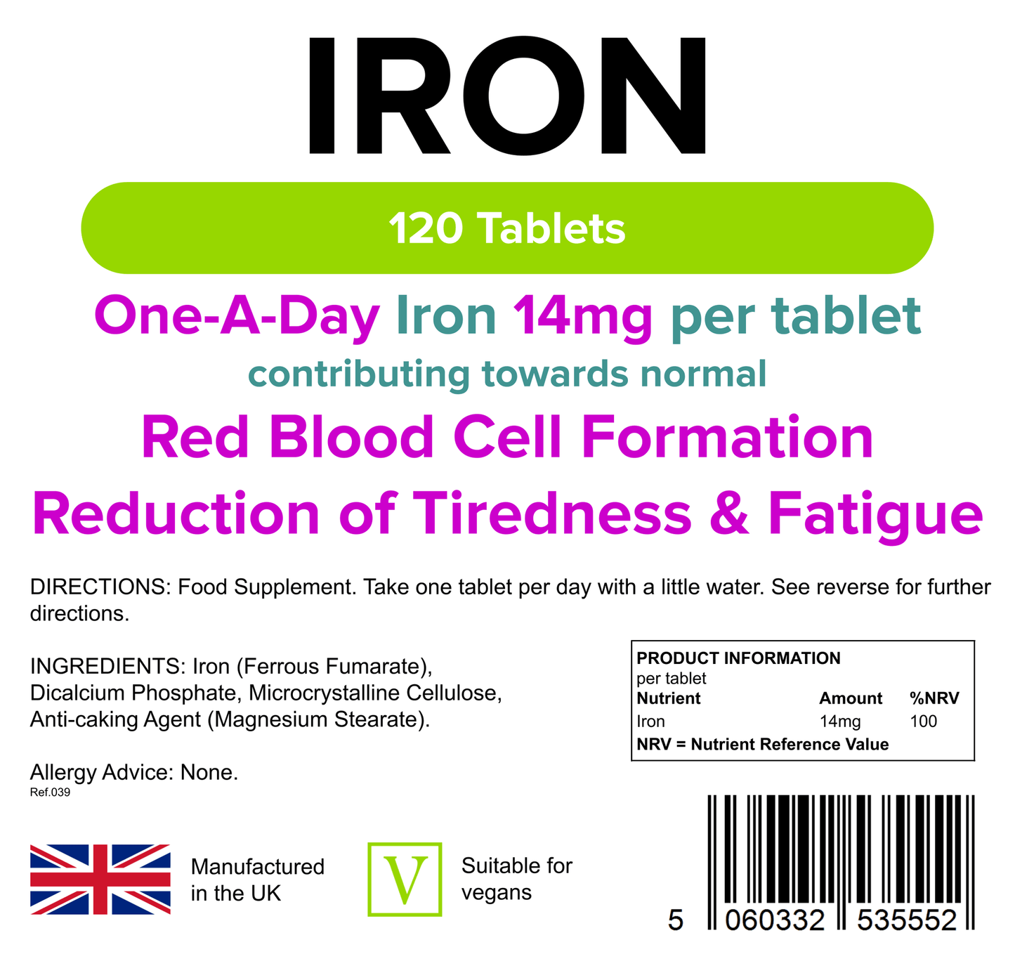 Basic Essentials Trio Bundle: Vitamin D3 5000IU, Iron 14mg, Multivitamins A-Z Daily