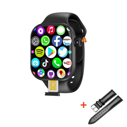 VP29 5G Android Smartwatch – 256GB Storage, 8MP Rotating Camera, 2.29” 490×580 AMOLED Display, GPS WiFi LTE SIM Smart Watch for Men & Women