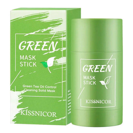 Green Tea Cleansing Stick Mask Face Clean Mask Shrink Pores Smoothing Skincare Moisturizing Deep Cleansing Mask Skin Care