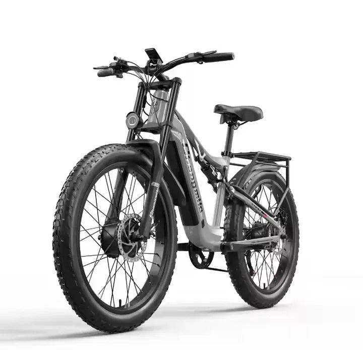 2024 New Shengmilo S600 Electric Bike – 26” Dual Motor, 2000W, 48V 17.5Ah Battery