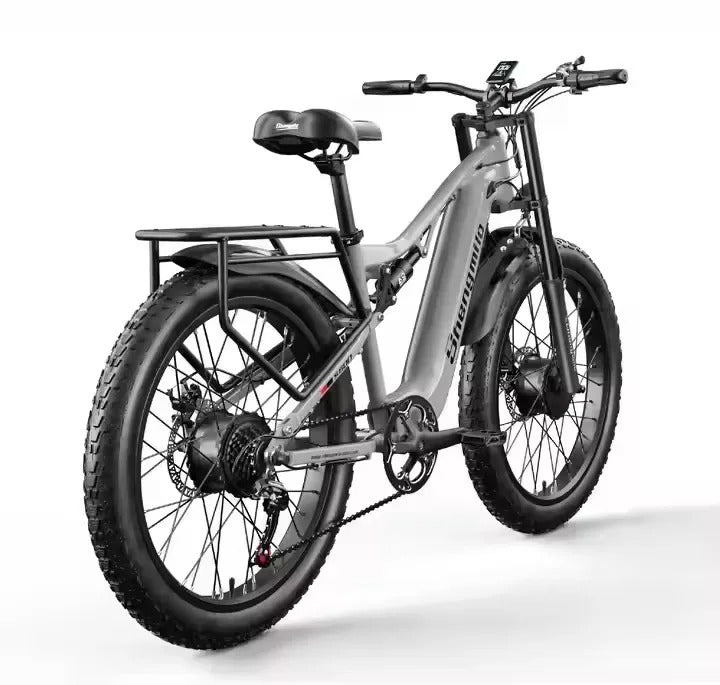 2024 New Shengmilo S600 Electric Bike – 26” Dual Motor, 2000W, 48V 17.5Ah Battery