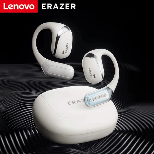 Lenovo ERAZER X9 Wireless Earphones – Open-Ear Sports Bluetooth Headphones, Powerful Sound, Noise Reduction, Waterproof, Mic