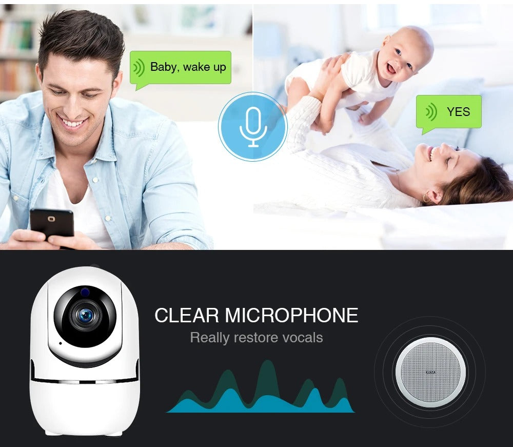 WiFi IP Camera YCC365 Plus – 1620P Smart Home Security, Auto Tracking, Night Vision, Wireless CCTV Baby Monitor