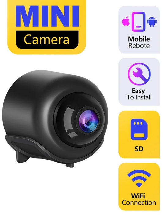 Mini Wireless WiFi Camera – Baby Monitor, Indoor Security, Night Vision, IP Surveillance Recorder