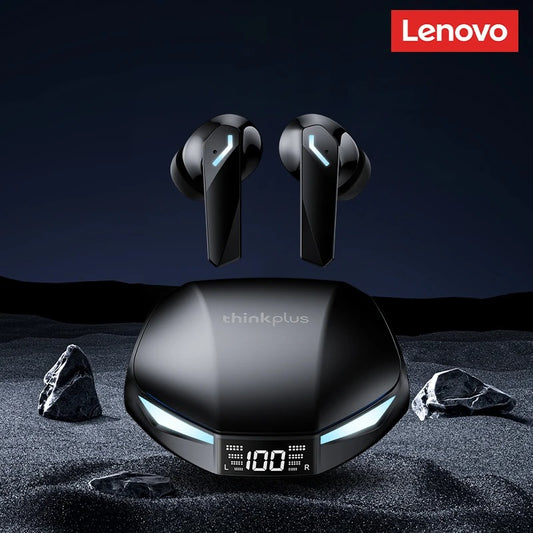 New Lenovo GM2 Pro Max Wireless Earbuds – Bluetooth 5.4, LED Display, Waterproof, Low Latency Gaming Headset