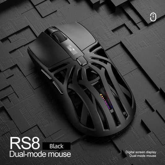 SMAILWOLF RS8 Gaming Mouse – 10000 DPI, 1000Hz, Bluetooth & 3-Mode Connection, Lightweight Macro Mouse for PC & Laptop