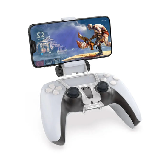 PS5 DualSense Controller Phone Clip Holder – Adjustable Mobile Mount for Gaming