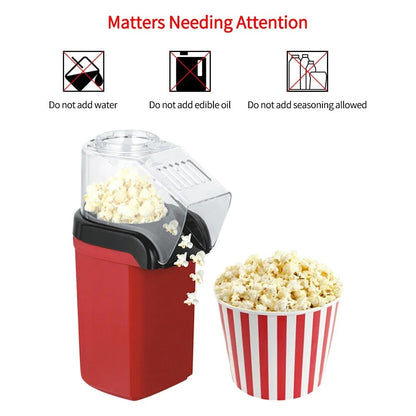 Fully Automatic Popcorn Machine – 110V/220V Electric Mini Popcorn Maker for Home Kitchen
