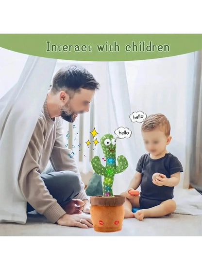 Dancing & Talking Cactus Toy – Singing, Mimicking, and Recording Interactive Plush for Babies & Kids