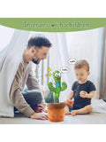 Cactus dansant et parlant – Peluche interactive chantante, imitatrice et enregistrante pour bébés et enfants
