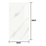 10x Marble Tile Sticker PVC Wall Panel Self-Adhesive Kitchen Home Bathroom Decor Decorative Tiles Sticker Pack Ornaments