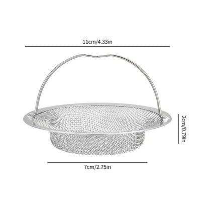 1Pc Stainless Steel Kitchen Sink Filter Kitchen Garbage Food Residue Dishsink Filter Bathroom Hair Catcher Keep Your Bathtub