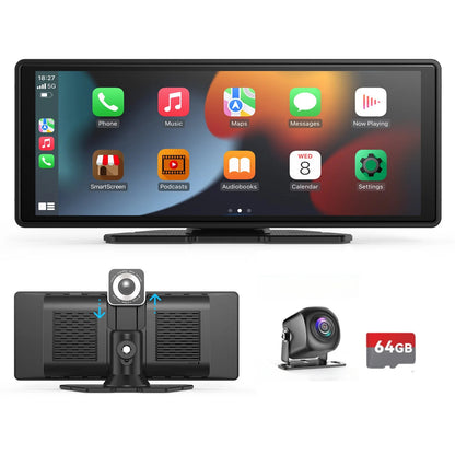 Universal Portable Wireless CarPlay & Android Auto Screen – Smart Car Touchscreen Display