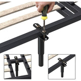 2X Bed Legs Adjustable Retractable Heavy Duty Bed Center Frame Slat Support Leg