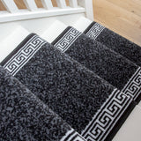 Long Narrow Stairs Carpet Hallway Runner Black Grey Flecked Hall Stair Runners