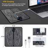 Foot Massager Mat Electric Pad Blood Muscle Circulation Relief Pain LED USB