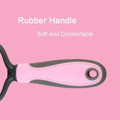 Pet Knot Comb &amp; Deshedding Brush – Hair Remover for Cats &amp; Dogs, Fur Knot Cutter, Puppy Grooming Shedding Tool