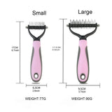 Peigne à nœuds et brosse de démêlage pour animaux de compagnie – Épilateur pour chats et chiens, coupe-nœuds de fourrure, outil de toilettage pour chiots