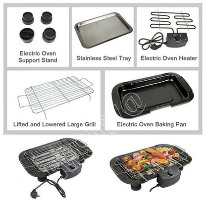1500W Electric Smokeless Grill – Indoor BBQ with Large Capacity & Non-Stick Surface