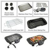 1500W Electric Smokeless Grill – Indoor BBQ with Large Capacity & Non-Stick Surface