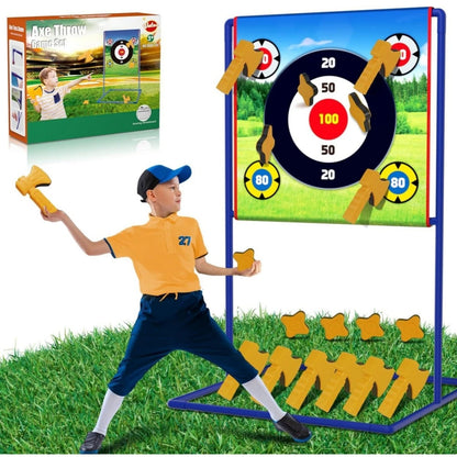 VATOS Axe Star Throwing Game Set Toy For Kids Throw Target Fun Indoor Outdoor Sport Party Play Game Birthday Gift for Boys Girls