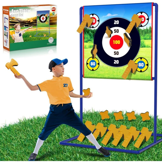 VATOS Axe Star Throwing Game Set Toy For Kids Throw Target Fun Indoor Outdoor Sport Party Play Game Birthday Gift for Boys Girls