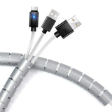 Flexible Spiral Cable Organizer – 1.5m/2m, 10mm/16mm, Cord Protector & Cable Management