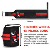 AQF Weight Lifting Wrist Wraps Bandage Hand Support Gym Straps Brace Cotton
