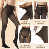 Thermal Fleece-Lined Leggings for Winter – Thick, High-Waist, Warm Tummy Control Casual Womenswear