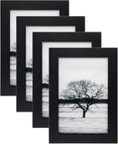 10 Pack Photo Frames 6x4 Multi Black Picture Frames Wall Mount Certificate Frame