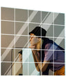 9 Pcs Mirror Sheets Self Adhesive Non Glass Mirror Tiles Wall Sticky Mirror Decorative Sticker Decoration Tiles Sticker