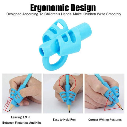 2PCS Montessori Pencil Grip – Early Learning Writing Corrector for Kids & Toddlers
