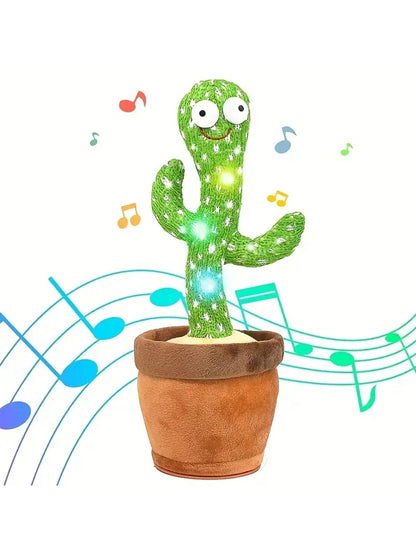 Dancing & Talking Cactus Toy – Singing, Mimicking, and Recording Interactive Plush for Babies & Kids
