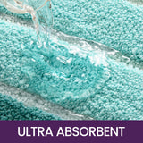 Bath Mat 50 x 80 cm Non-Slip Bathroom Mat Super Absorbent Water, Machine-Washable, Microfiber Absorbent Bathroom Floor Mat