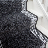 Long Narrow Stairs Carpet Hallway Runner Black Grey Flecked Hall Stair Runners