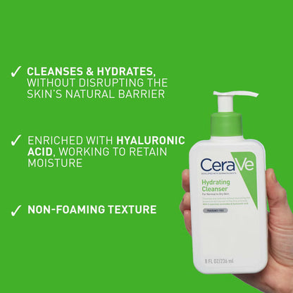 CeraVe Hydrating Cleanser with Hyaluronic Acid for Normal to Dry Skin 236ml
