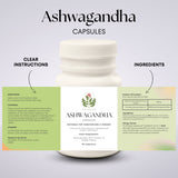 KSM-66 Ashwagandha Root Extract 500mg - Top-Rated Natural Stress Relief & Energy Supplement