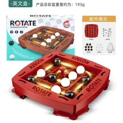 4 In A Row Game Educational Orbit Logic Board Game 2 Player Fast Strategy Track For Fun Family Party Parent-child Toys Gifts