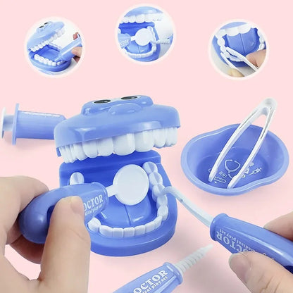 Montessori Doctor Role Play & Brushing Teeth Educational Toy – Early Learning Set for Kids