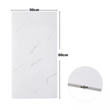 Lot de 10 panneaux muraux de salle de bain en PVC, revêtement de douche, carrelage mural humide, effet marbre, carreaux décoratifs, autocollants