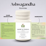 Ashwagandha Gummies with 5% Withanolides - Natural Raspberry Flavor for Stress Relief & Wellness