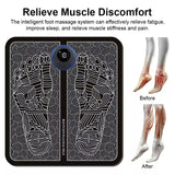 Foot Massager Mat Electric Pad Blood Muscle Circulation Relief Pain LED USB