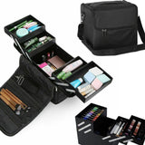 Extra Large Vanity Case Beauty Box Make up Jewelry Cosmetic Nail Storage Box UK
