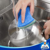MR.SIGA Multi-Use Cellulose Scrub Sponge, Dual-Sided Dishwashing Sponge for Kitchen, 12 Pack