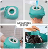 Pet Bubble Brush for Dogs & Cats | Soft Silicone Shampoo Scrubber with Loop Handle | Gentle Massage for Long & Short Haired Pets