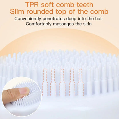 Dog Scrubber for Bath – Pumpkin-Shaped Pet Bath Brush with Soap &amp; Shampoo Dispenser, Soft Bristles for Cat &amp; Dog Massage Grooming
