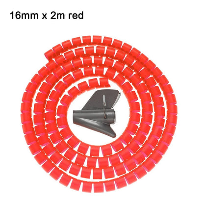 Flexible Spiral Cable Organizer – 1.5m/2m, 10mm/16mm, Cord Protector & Cable Management